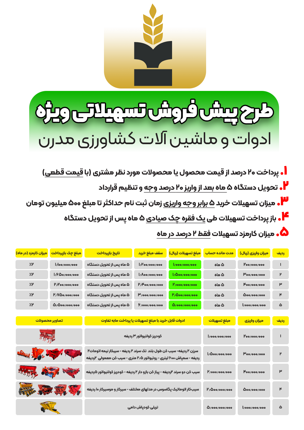 پوستر فروش تسهیلاتی ادوات web